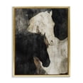thumbnail image 1 of Stupell Industries Modern Dual Spirit Horses Gold Floating Frame Canvas Art, 17 x 21, by Svetlana Aleynikova, 1 of 8
