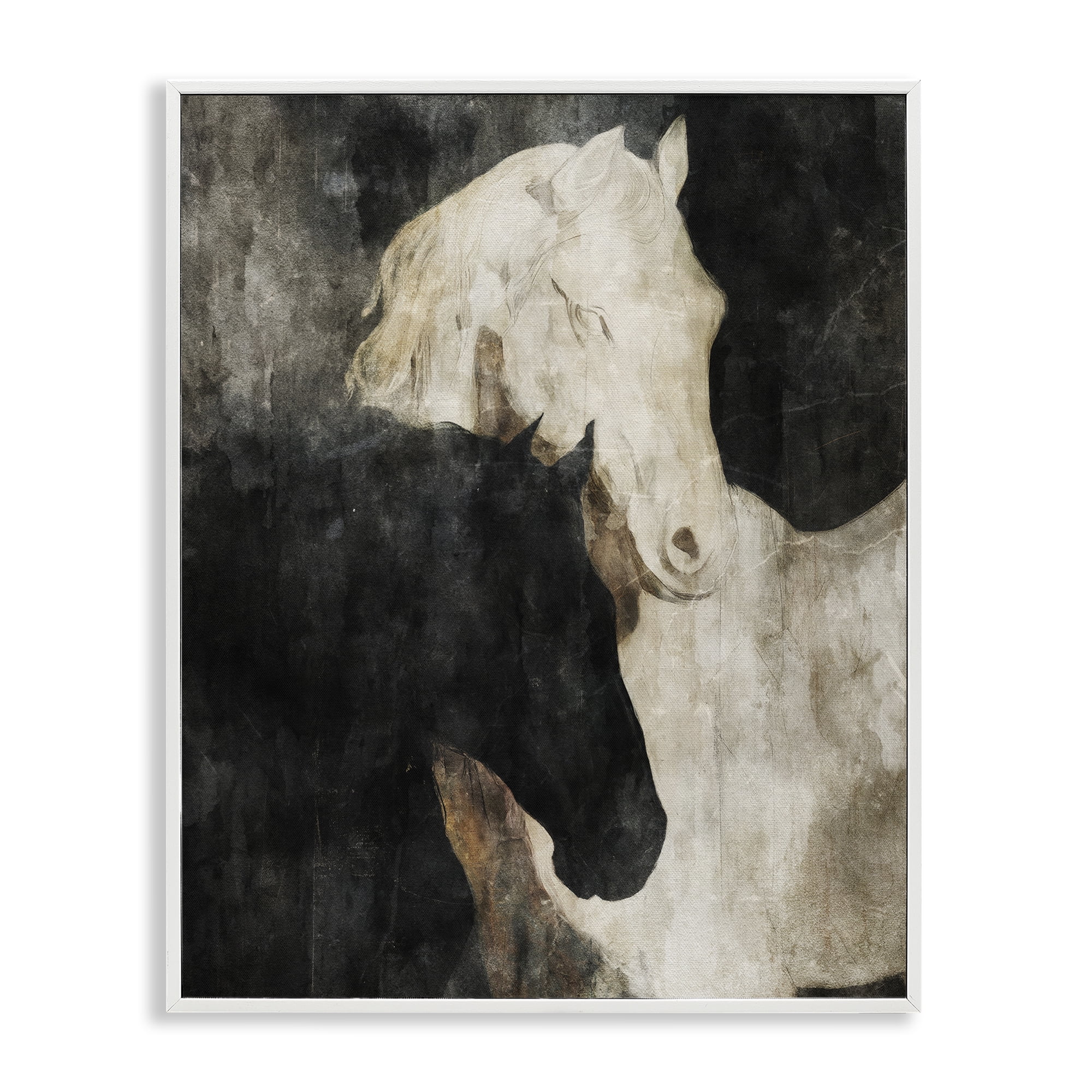 Stupell Industries Dual Spirit Horses White Framed Giclee Art, design by Svetlana Aleynikova