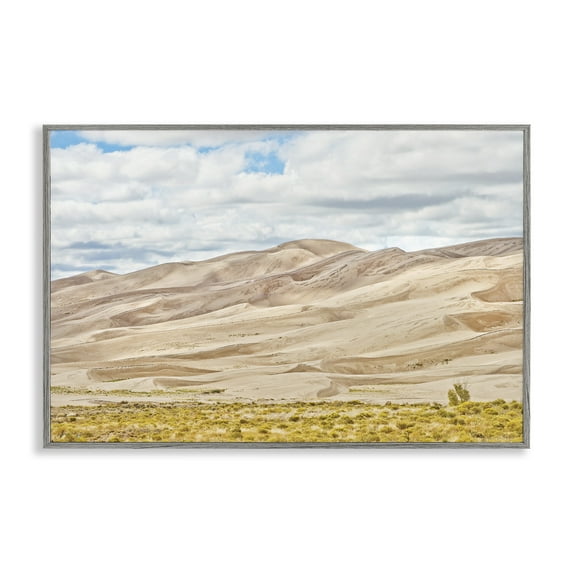 Stupell Industries Dunes In The Distance Gray Framed Giclee Art design by Seven Trees Design, 20 x 30