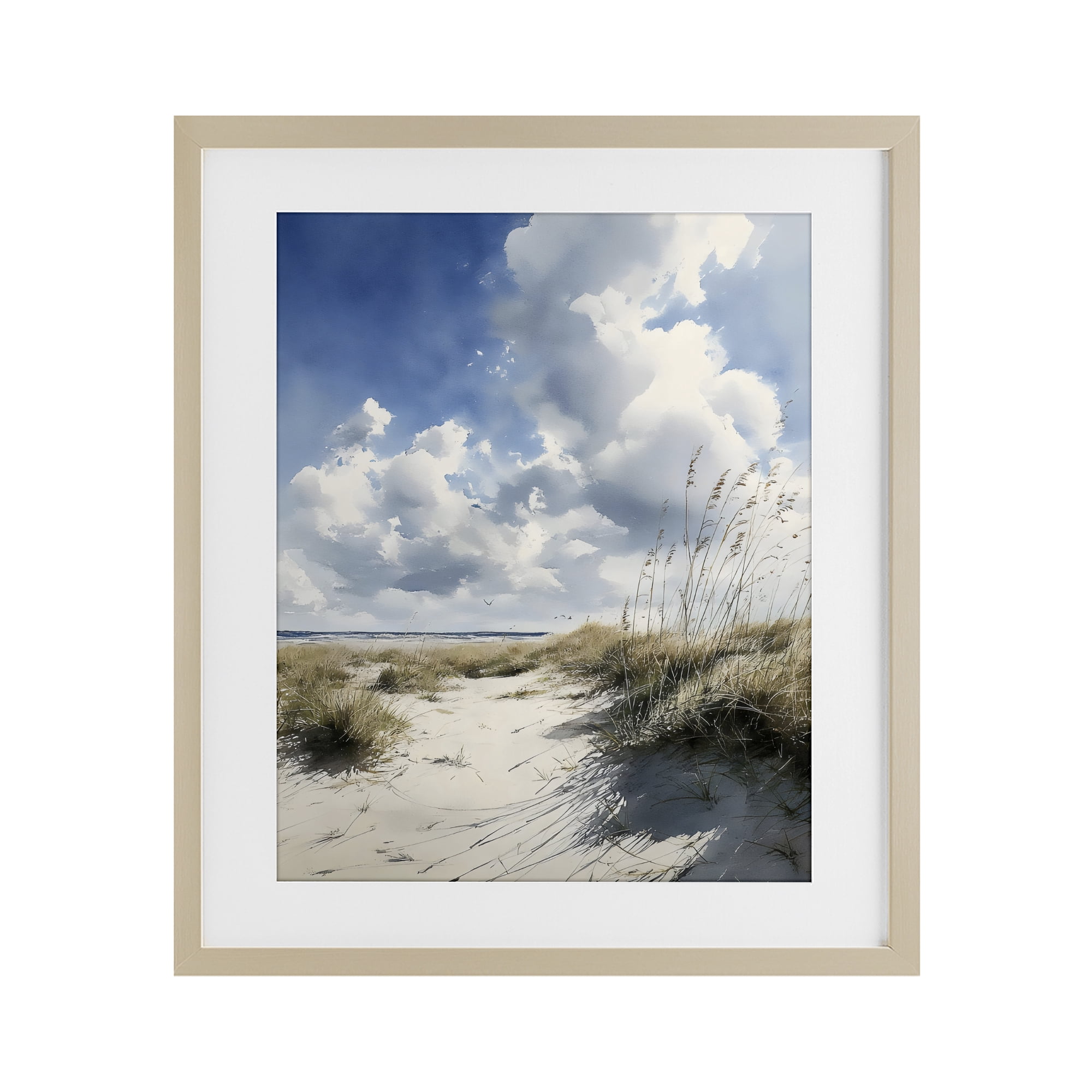 Stupell Industries Dunes In The Sunshine Birch Framed Print Under Glass, design by Franklyn Gregory