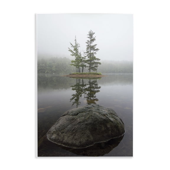 Stupell Industries Duo Trees Lake Reflection Wall Plaque Art, design by James Rodewald