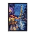 thumbnail image 1 of Stupell Industries Traditional Dusk Paris Street Scene Black Floating Frame Canvas Art, 17 x 25, by Petals Prints Design, 1 of 8