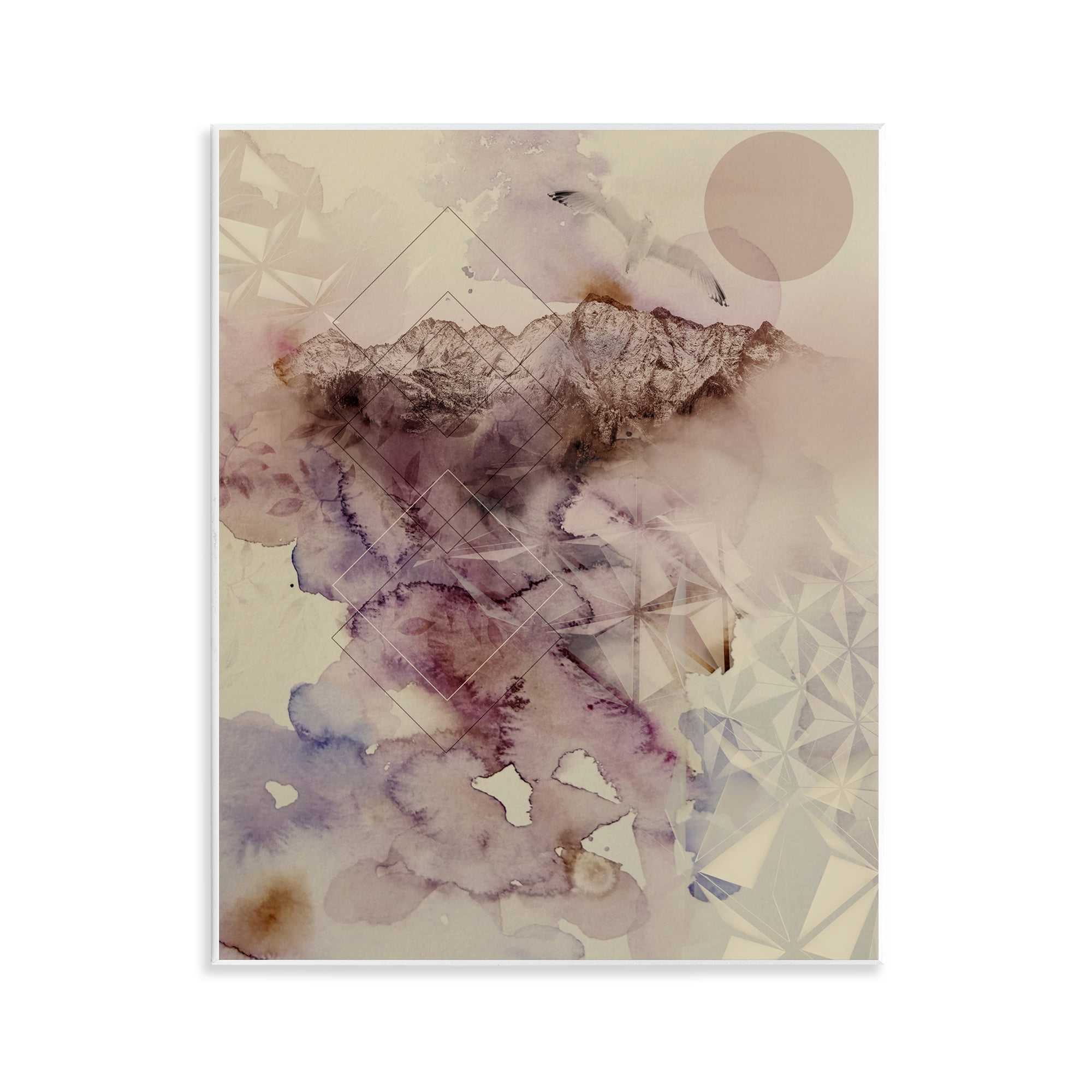 Stupell Industries Dust Abstract with Geometrics Wall Plaque Art, design by Gemma Bardot