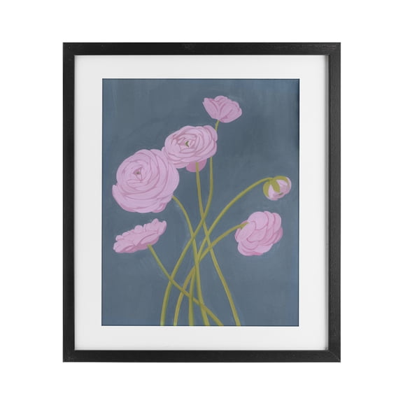 Stupell Industries Dusty Posies Botanicals Black Framed Print Under Glass design by Grace Popp, 21 x 17