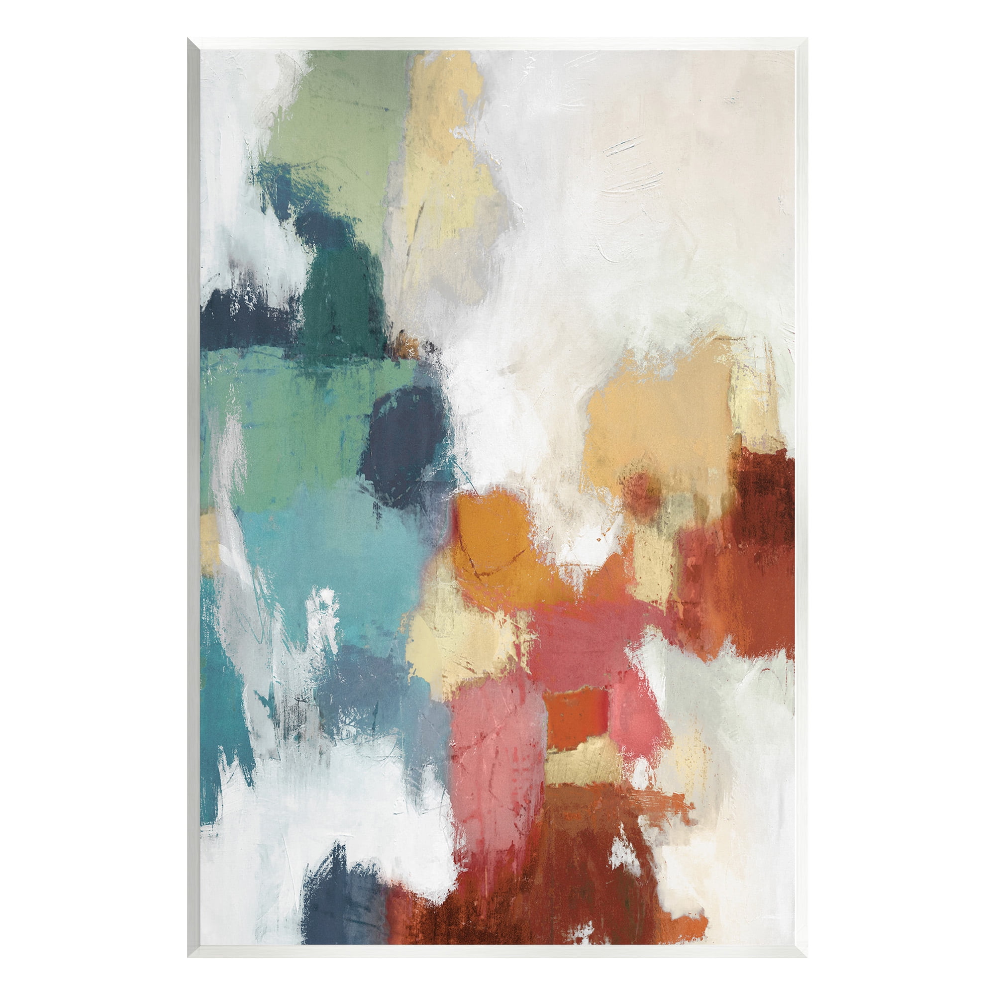 Stupell Industries Dynamic Abstract Hues Abstract Painting Unframed Art Print Wall Art, 10 x 15