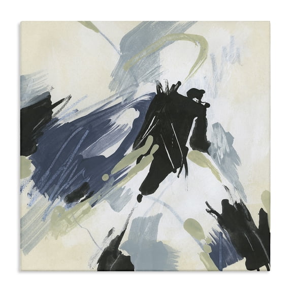 Stupell Industries Dynamic Abstract Pattern Abstract Painting Gallery Wrapped Canvas Art Print Wall Art, 17 x 17