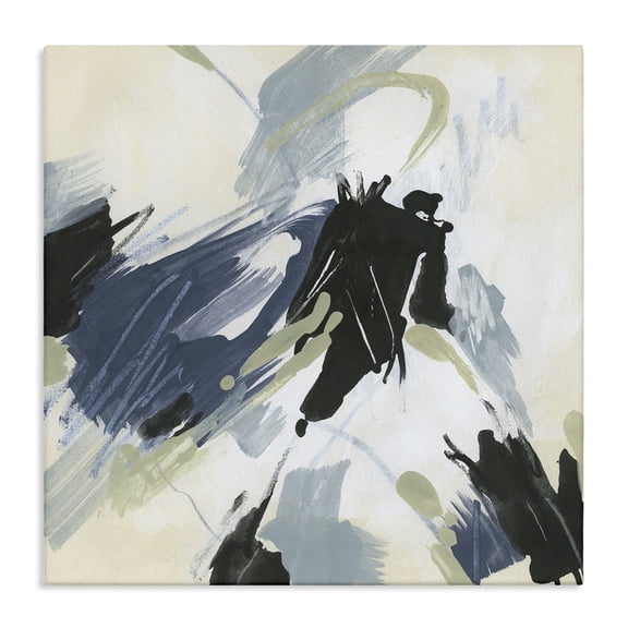 Stupell Industries Dynamic Abstract Pattern Abstract Painting Gallery Wrapped Canvas Art Print Wall Art, 30 x 30