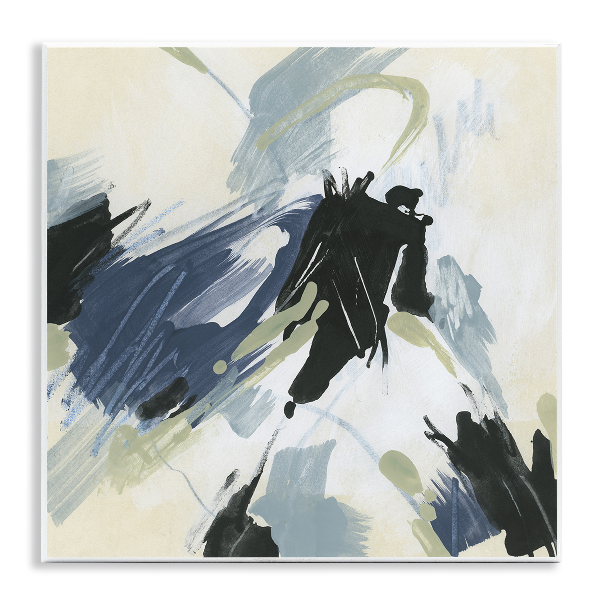 Stupell Industries Dynamic Abstract Pattern Abstract Painting Unframed Art Print Wall Art, 12 x 12