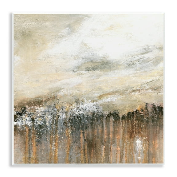 Stupell Industries Dynamic Abstract with Drip Pattern Abstract Painting Unframed Art Print Wall Art, 12 x 12