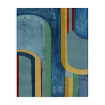 Stupell Industries Dynamic Arches Pattern Abstract Painting Gallery Wrapped Canvas Art Print Wall Art, 16 x 20