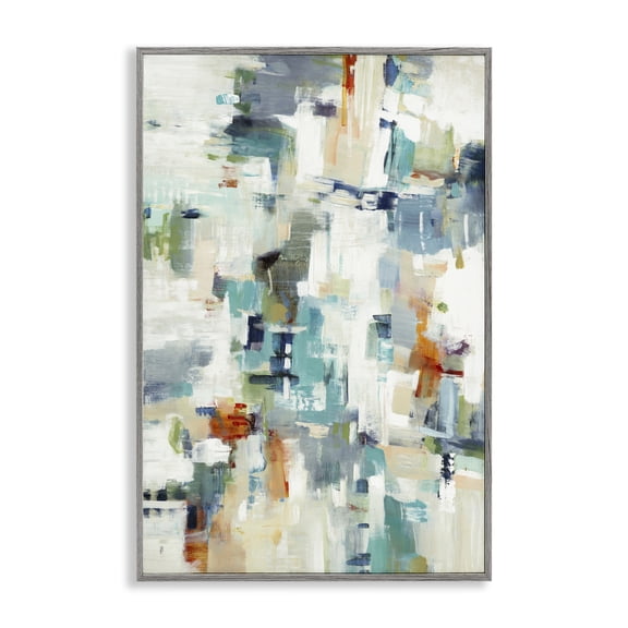 Stupell Industries Dynamic Dappled Expression Gray Framed Giclee Art design by Lisa Ridgers, 24 x 16