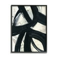 thumbnail image 1 of Stupell Industries Dynamic Modern Black Paint Strokes Bold Abstract Painting Black Framed Art Print Wall Art, Design by Susan Jill, 1 of 5