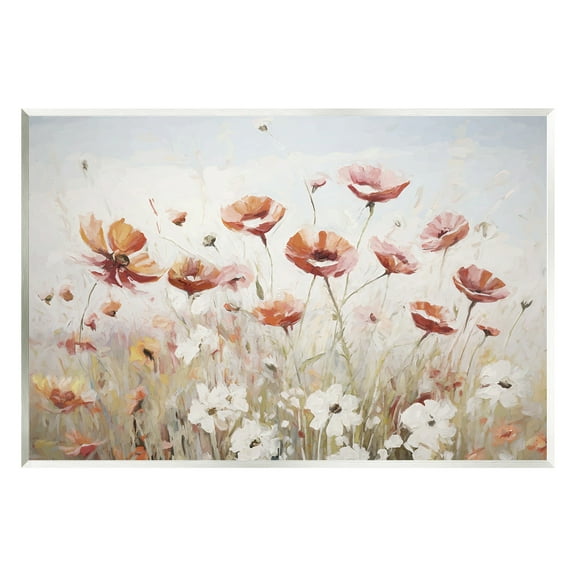 Stupell Industries Dynamic Poppy Meadow Botanical & Floral Painting Unframed Art Print Wall Art, 15 x 10