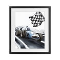 thumbnail image 1 of Stupell Industries Contemporary Dynamic Racecar Driving Black Framed Print Under Glass, 13 x 16, by Christine Simpson Art, 1 of 8