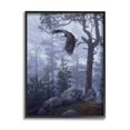 thumbnail image 1 of Stupell Industries Eagle Flying Woodland Scene Animals & Insects Photography Black Framed Art Print Wall Art, 1 of 5