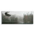 thumbnail image 1 of Stupell Industries Eagle Soaring Over Lake Nature Photography Gallery Wrapped Canvas Print Wall Art, 30 x 13, 1 of 7