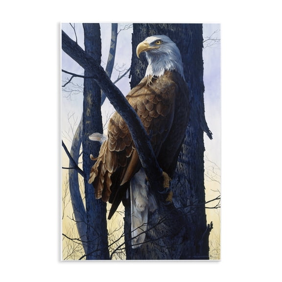 Stupell Industries Eagle's Light Majestic View Animals Painting Unframed Art Print Wall Art, 10 x 15