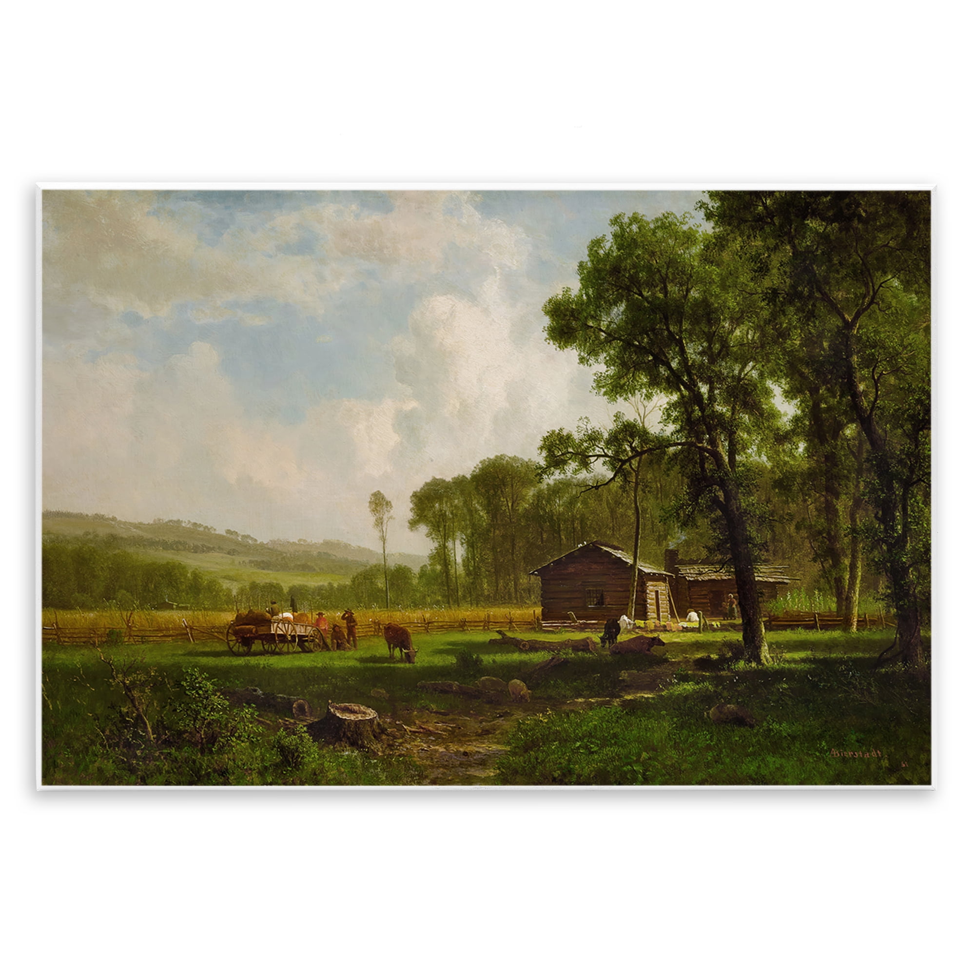 Stupell Industries Early Settlers Classical Landscape & Nature Painting Unframed Art Print Wall Art, 19 x 13