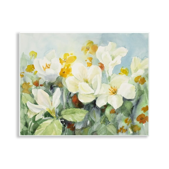 Stupell Industries Early Spring Meadow Botanical & Floral Painting Unframed Art Print Wall Art, 14 x 11