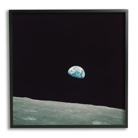 Stupell Industries Earth Outer Space View Fairy Tales & Fantasy Photography Black Framed Art Print Wall Art, 17 x 17