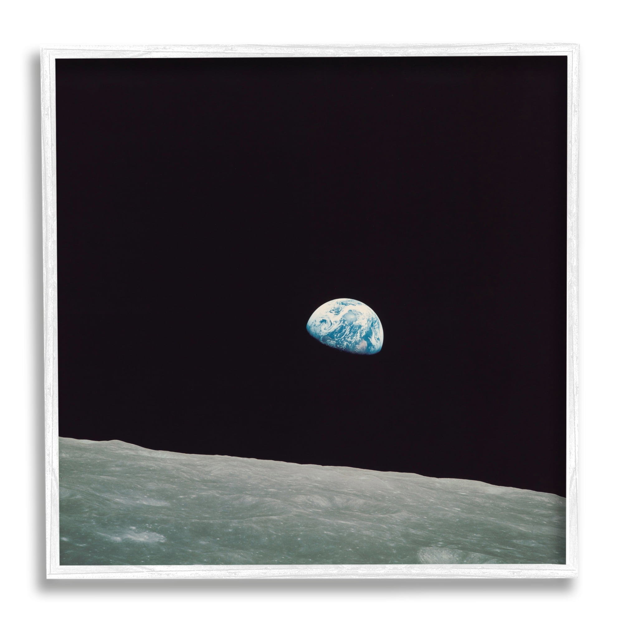 Stupell Industries Earth Outer Space View Fairy Tales & Fantasy Photography White Framed Art Print Wall Art, 17 x 17
