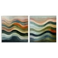 thumbnail image 1 of Stupell Industries Earth Tone Fluid Waves Abstract Painting Wrapped Canvas Art Print Wall Art, 17 x 17, Set of 2, 1 of 8