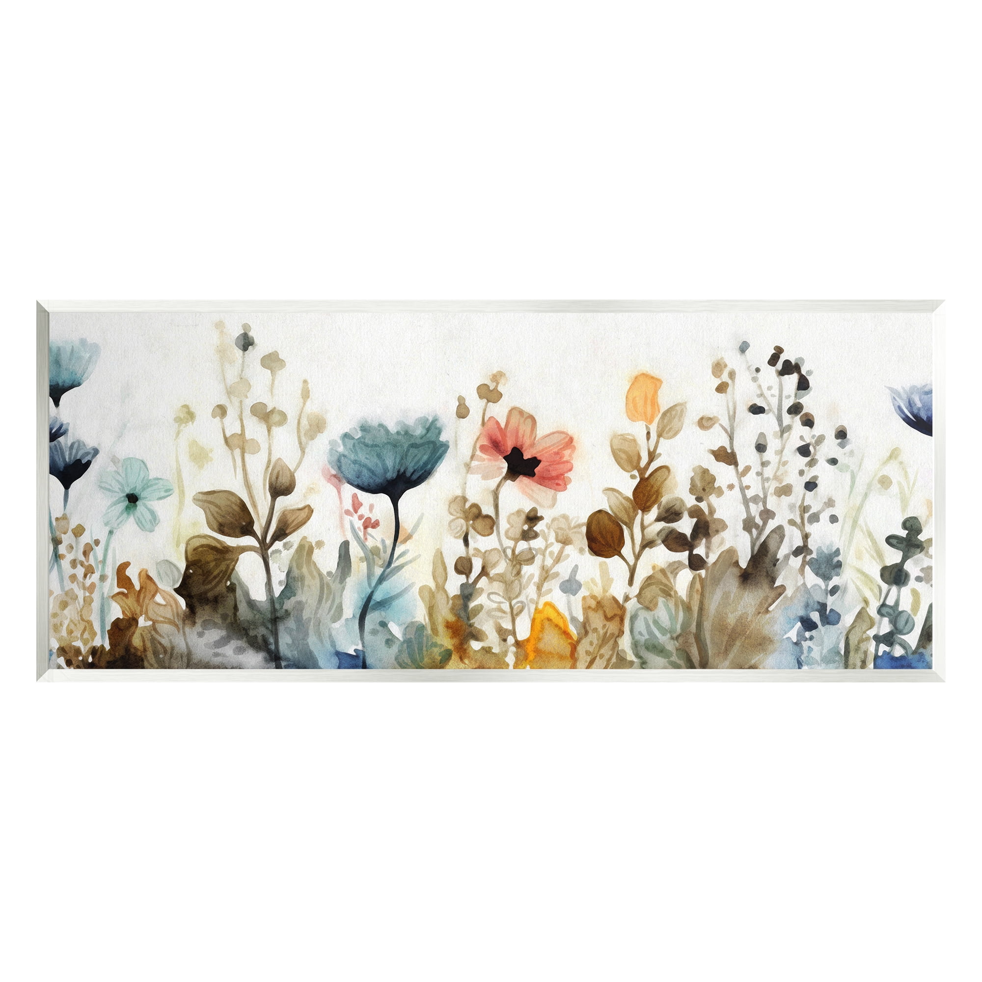 Stupell Industries Earth Tones Garden Blooms Botanical & Floral Painting Unframed Art Print Wall Art, 17 x 7