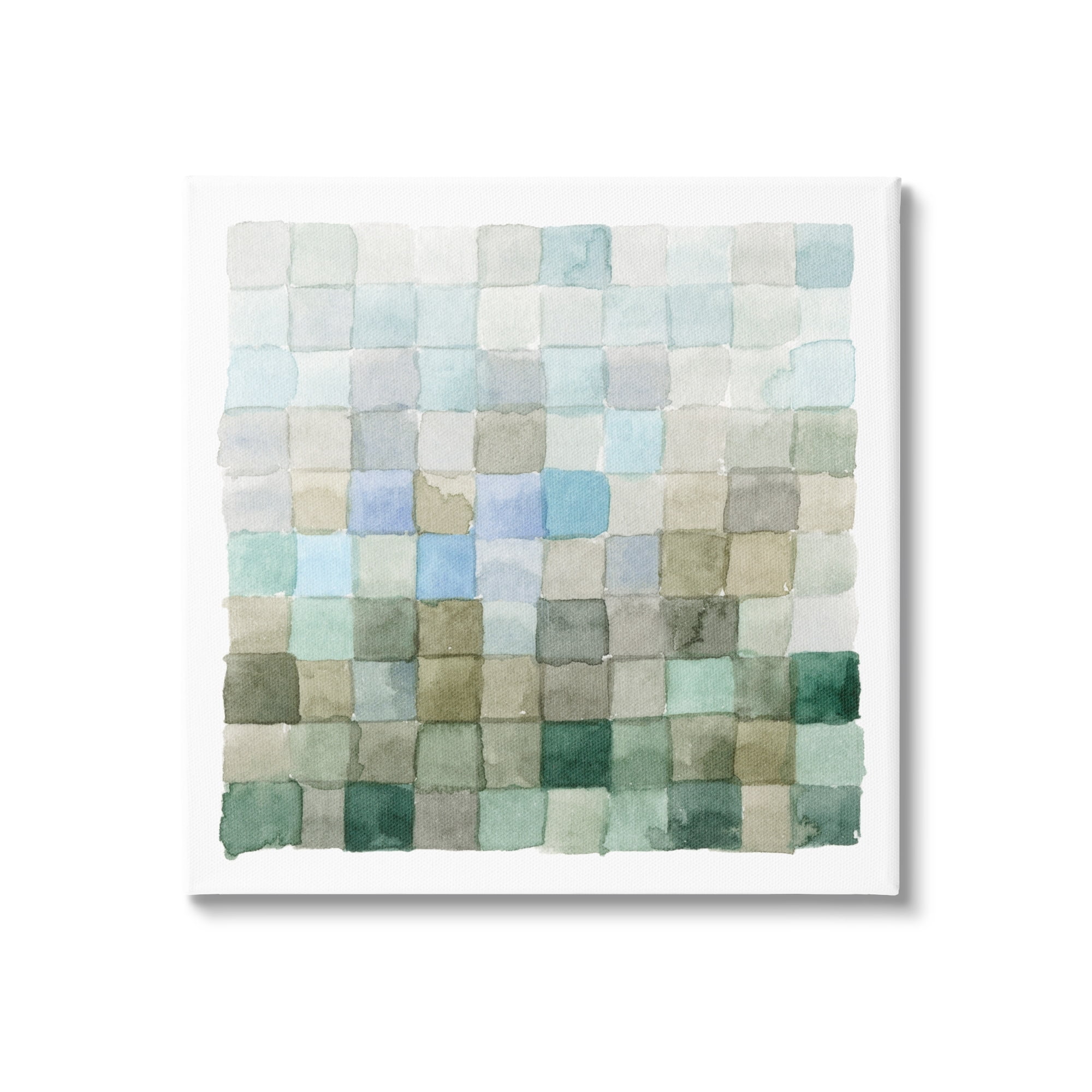 Stupell Industries Earth Tones Watercolor Detail Square Shape Pattern Canvas Wall Art, 36 x 36, Design by Emma Caroline