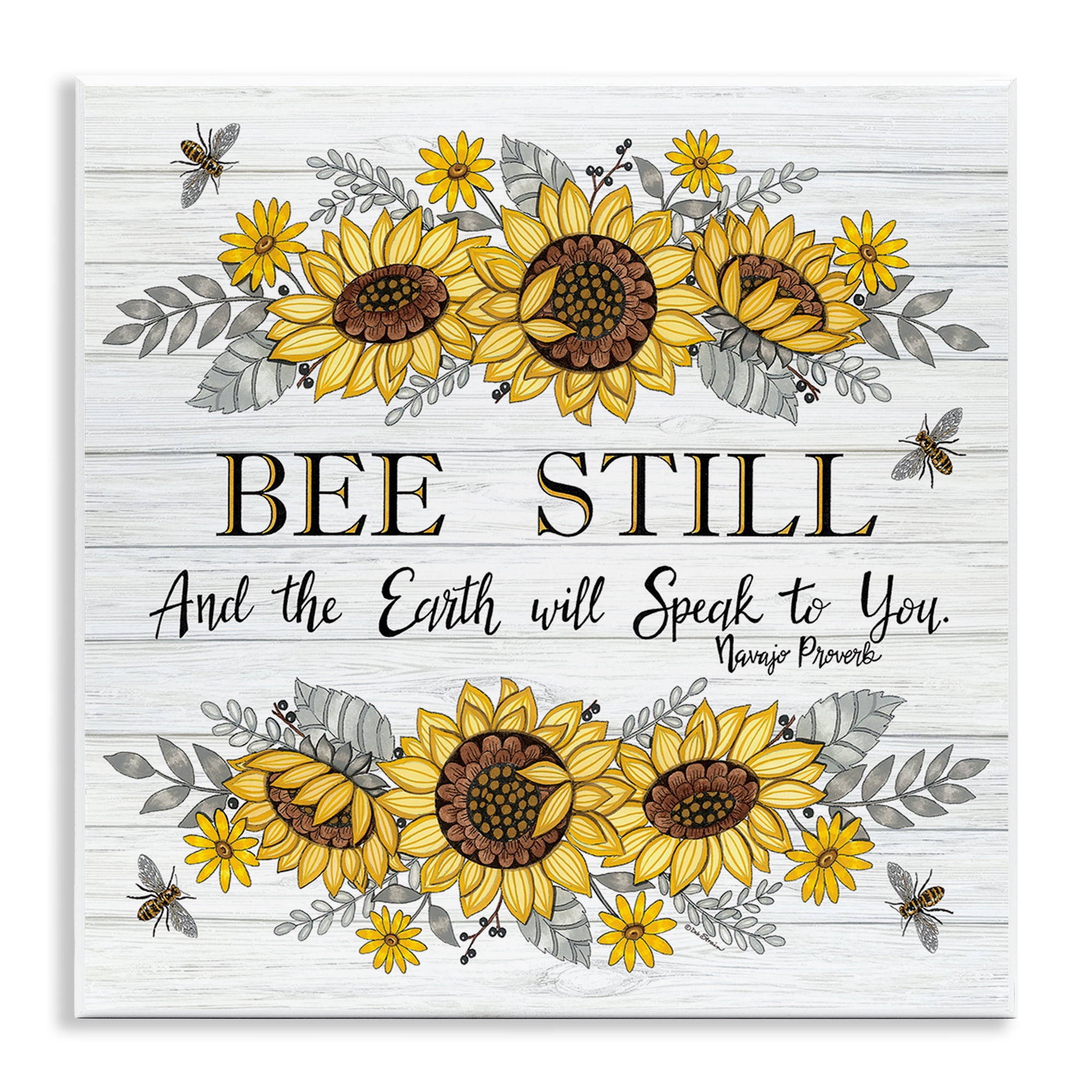 Stupell Industries Earth Will Speak To You Plants & Flowers Painting Unframed Art Print Wall Art, 12 x 12