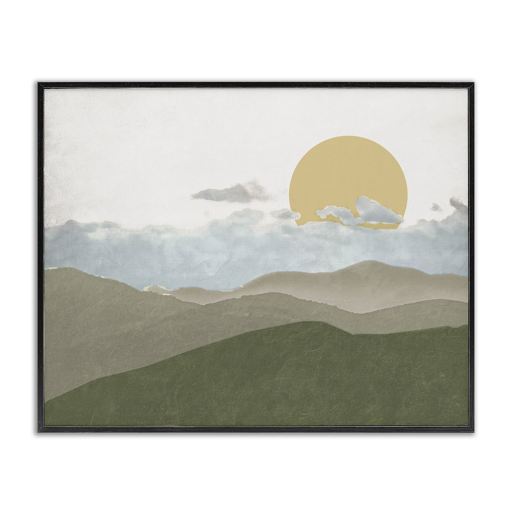 Stupell Industries Earthen Dreams Sunrise Black Framed Giclee Art, design by Elizabeth Medley