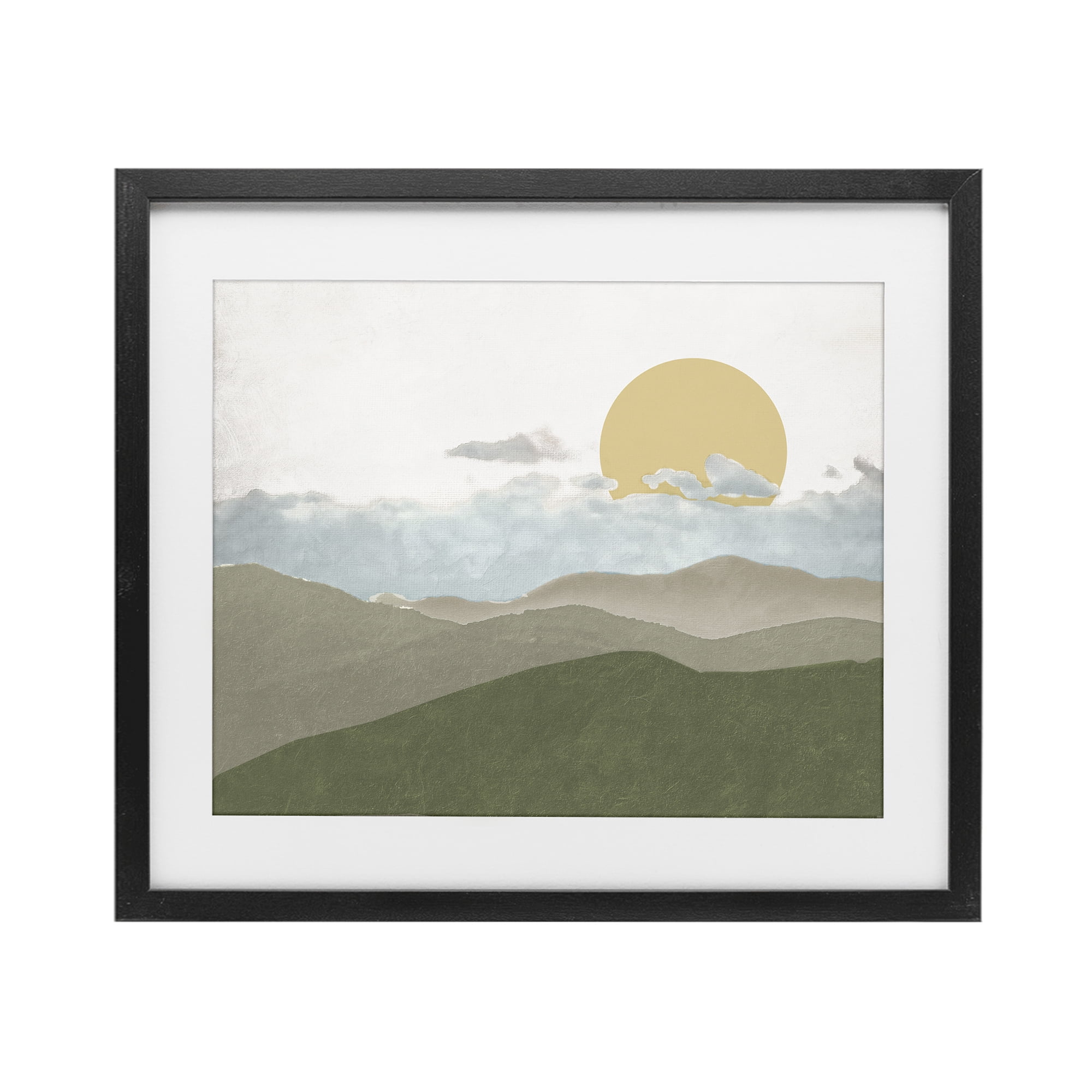 Stupell Industries Earthen Dreams Sunrise Black Framed Print Under Glass, design by Elizabeth Medley