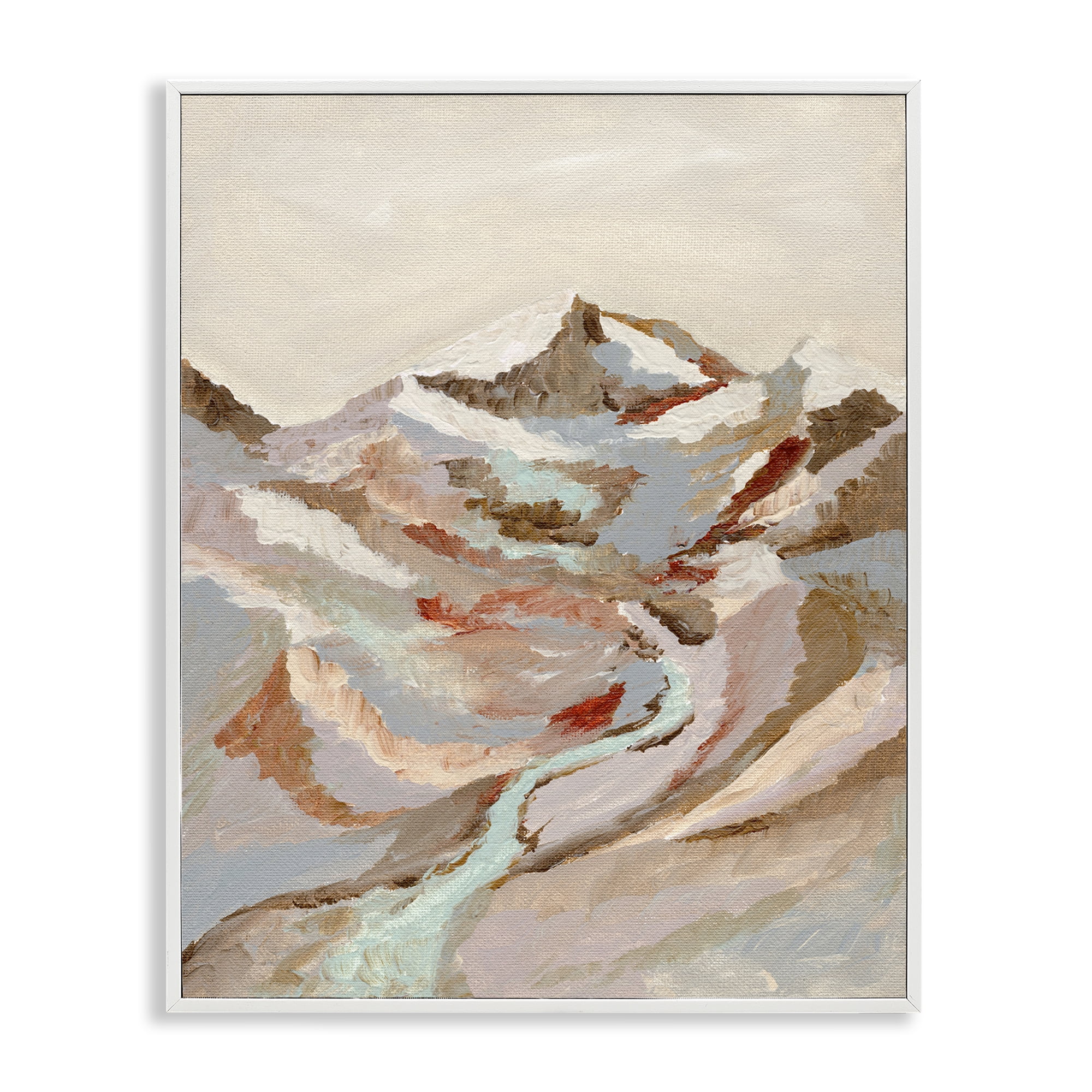 Stupell Industries Earthen Tones Landscape Landscape & Nature Painting White Framed Art Print Wall Art, 16 x 20