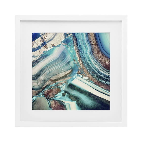 Stupell Industries Earthly Pleasures Pattern White Framed Print Under Glass design by Sophie 6, 13 x 13