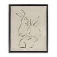 thumbnail image 1 of Stupell Industries Mid-Century Earthtone Bunny Sketch Black Floating Frame Canvas Art, 17 x 21, by June Erica Vess, 1 of 8