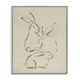 thumbnail image 1 of Stupell Industries Earthtone Bunny Sketch Animals Drawing Gray Framed Art Print Wall Art, 24 x 30, 1 of 2