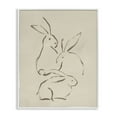 thumbnail image 1 of Stupell Industries Earthtone Bunny Sketch Animals Drawing White Framed Art Print Wall Art, 16 x 20, 1 of 2