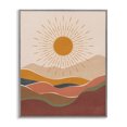 thumbnail image 1 of Stupell Industries Earthtone Desert Sun Landscape & Nature Painting Gray Framed Art Print Wall Art, 16 x 20, 1 of 2