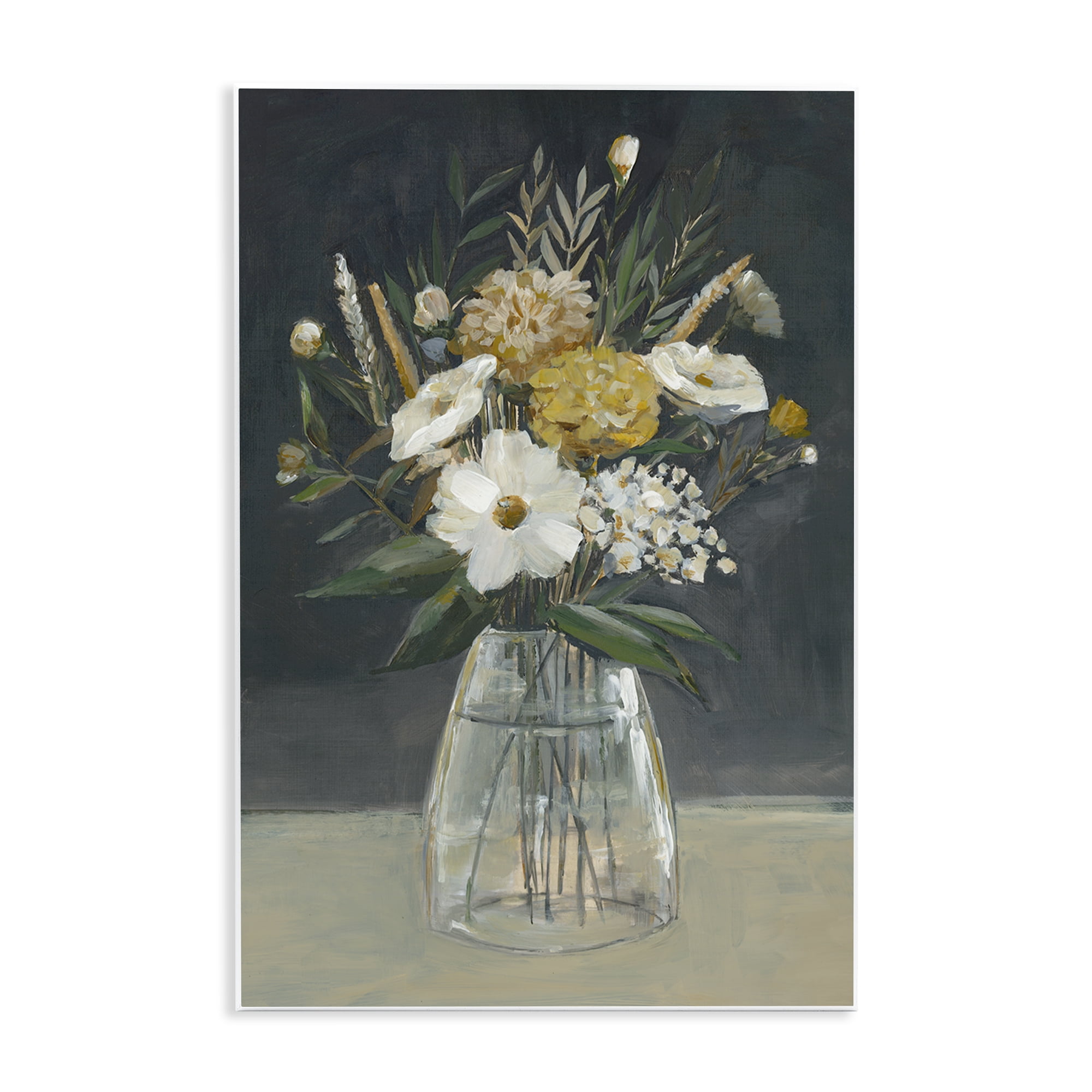 Stupell Industries Earthy Blooms Still Life Plants & Flowers Painting Unframed Art Print Wall Art, 13 x 19