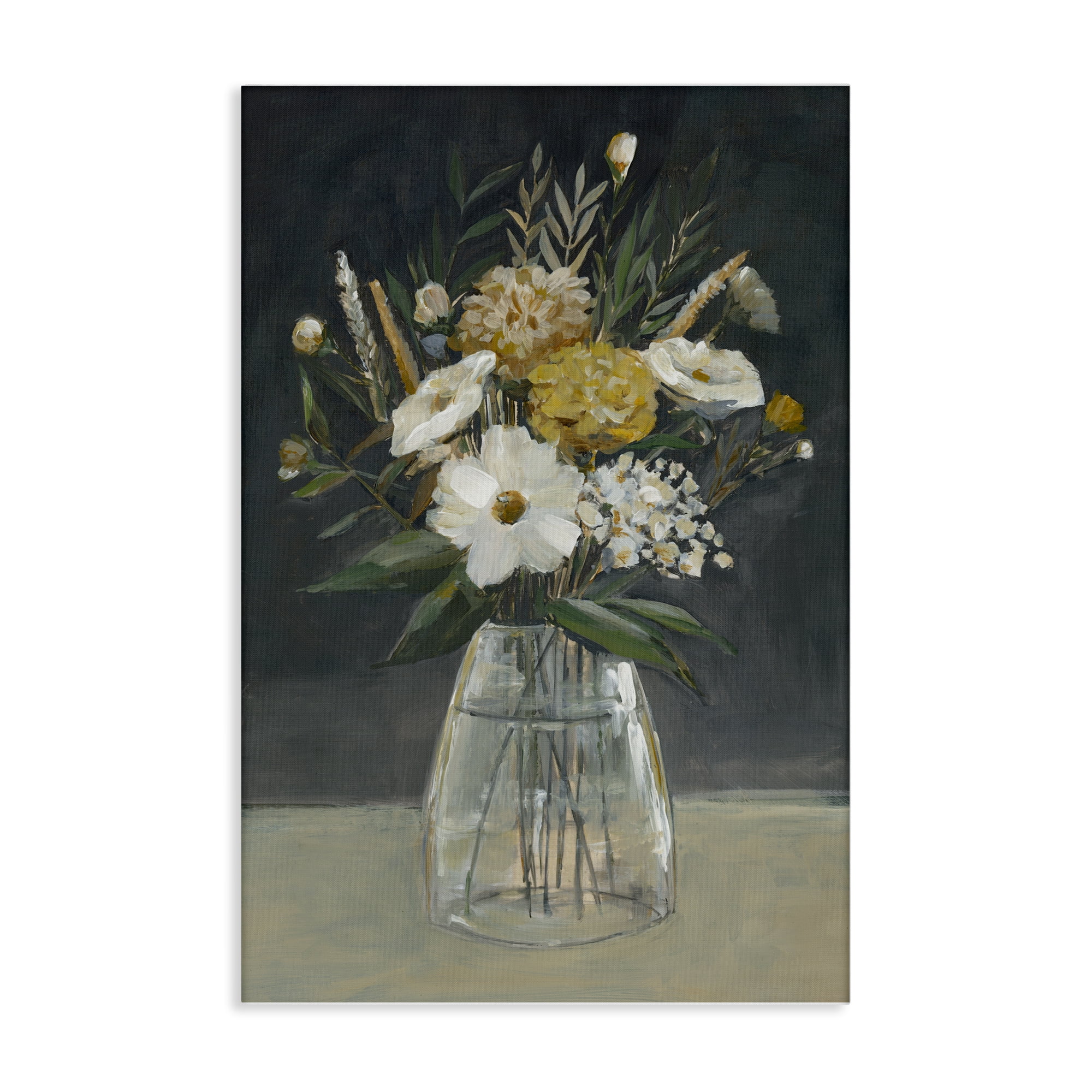Stupell Industries Earthy Blooms Still Life Plants & Flowers Painting Wrapped Canvas Art Print Wall Art, 20 x 30
