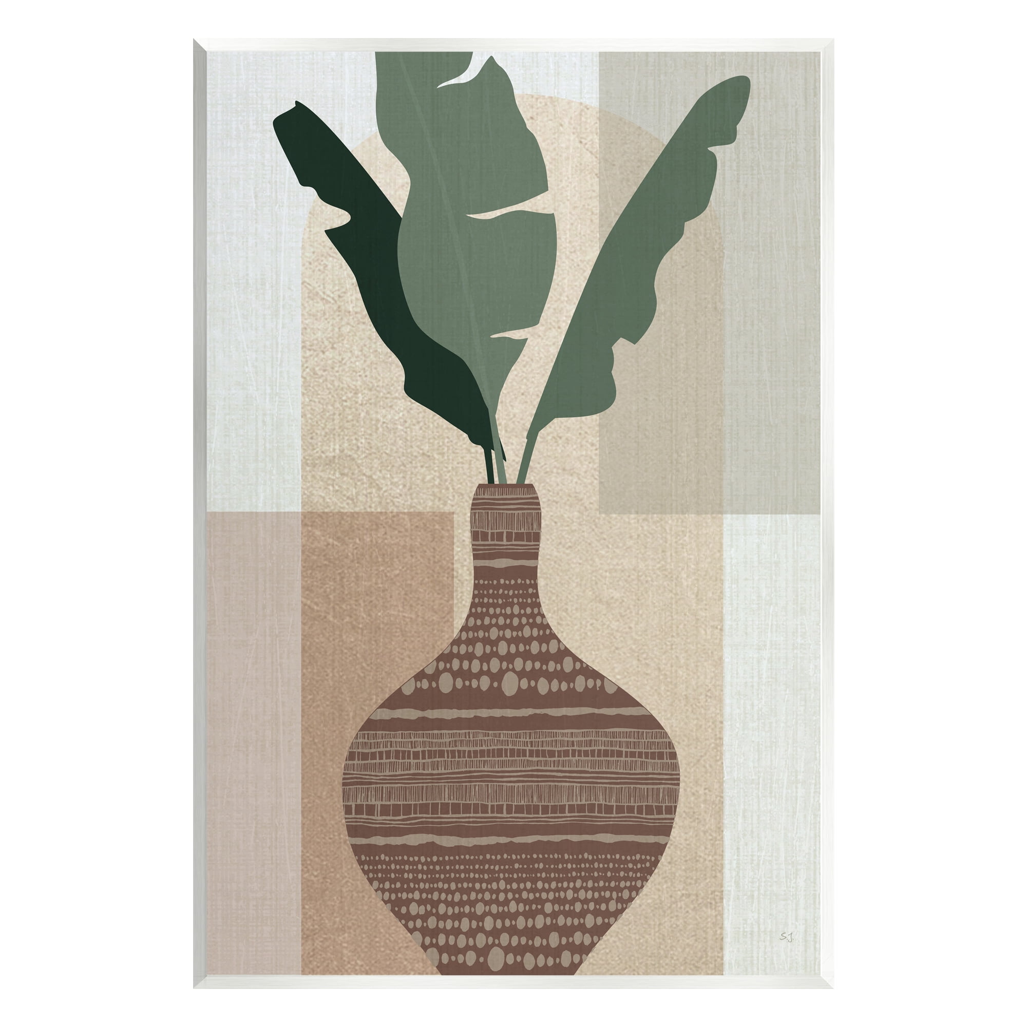 Stupell Industries Earthy Boho Plant Sprigs Botanical & Floral Painting Unframed Art Print Wall Art, 10 x 15