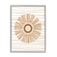 thumbnail image 1 of Stupell Industries Earthy Circular Abstract Sun Pattern Wavy Stripes Graphic Art Gray Framed Art Print Wall Art, Design by Martina Pavlova, 1 of 5