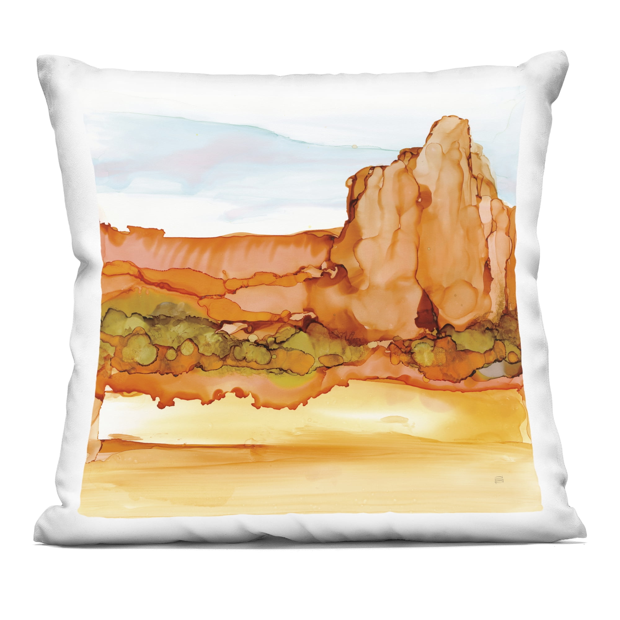 Stupell Industries Earthy Desertscape Illusion Decorative Printed Throw Pillow, design by Chris Paschke