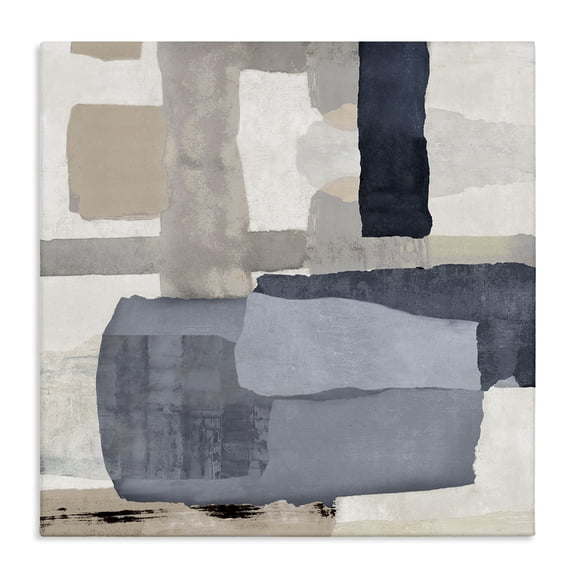 Stupell Industries Earthy Expressive Abstract Abstract Painting Wrapped Canvas Canvas Art Print Wall Art, 30 x 30