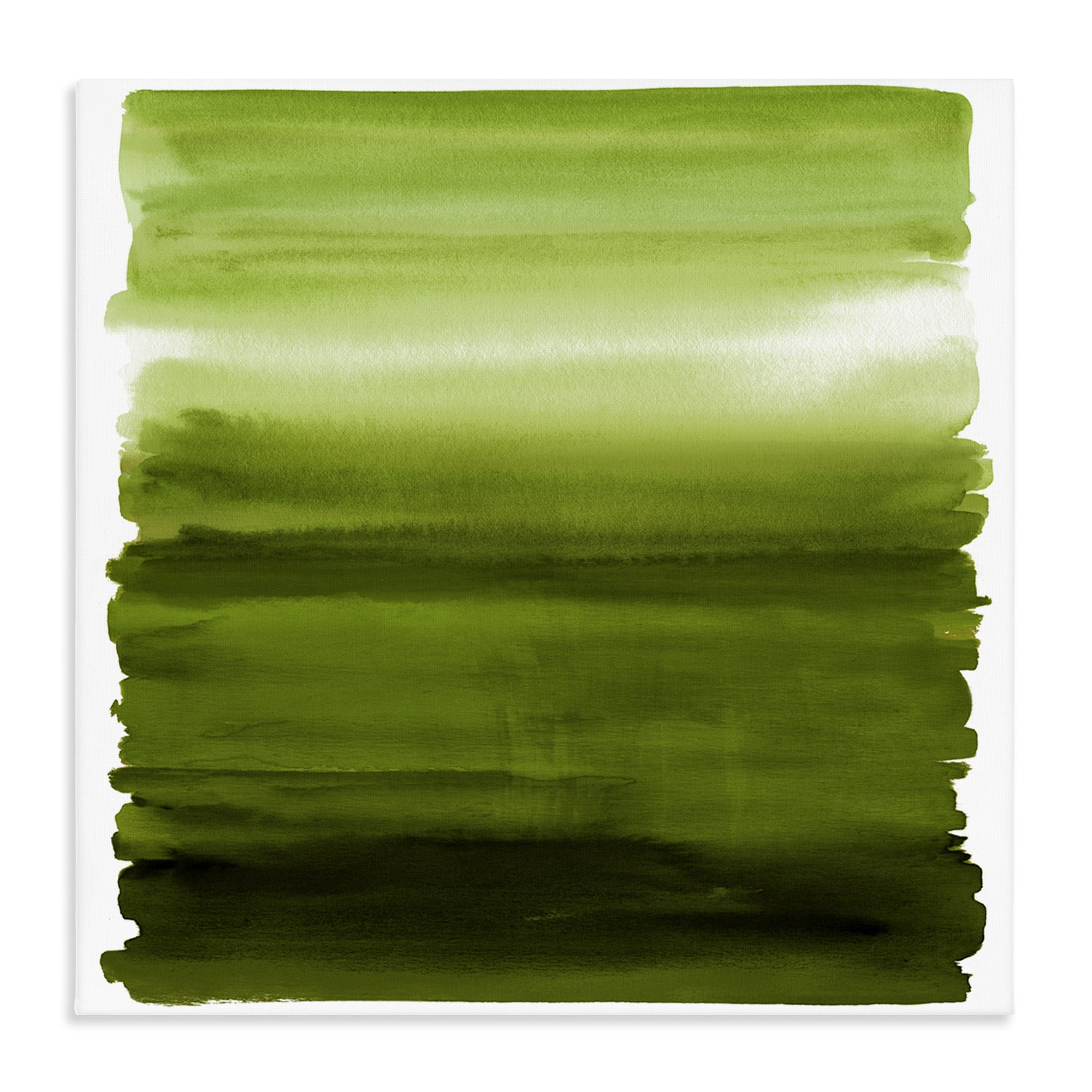 Stupell Industries Earthy Green Ombre Canvas Wall Art, design by Allie Corbin