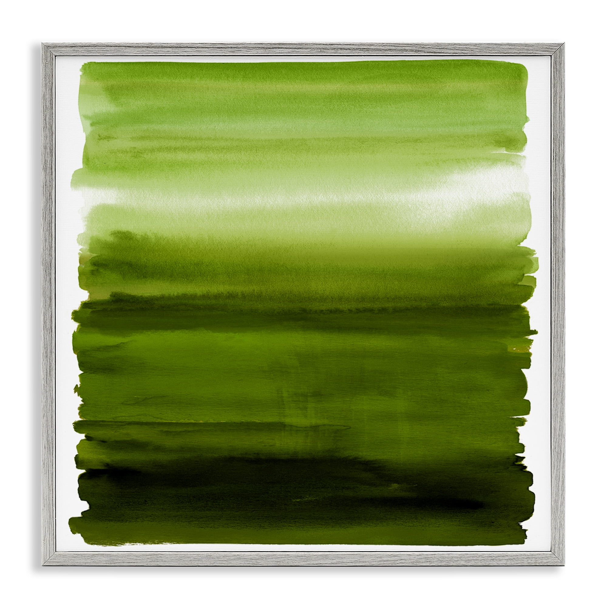 Stupell Industries Earthy Green Ombre Gray Framed Giclee Art, design by Allie Corbin