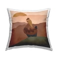 thumbnail image 1 of Stupell Industries Earthy Hen Abstract Decorative Printed Throw Pillow, 18 x 18, 1 of 5
