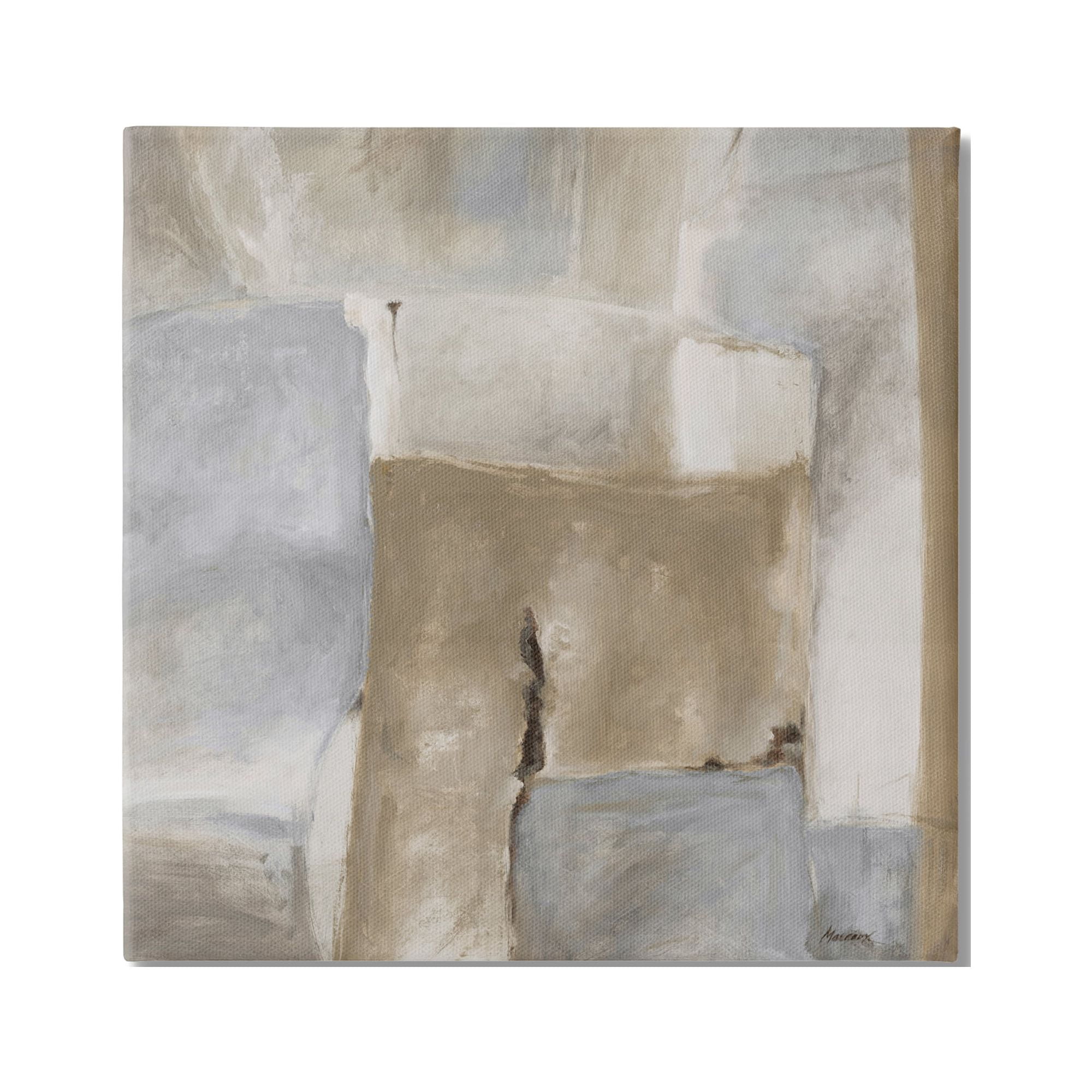 Stupell Industries Earthy Industrial Abstract Geometric Shapes Brown ...