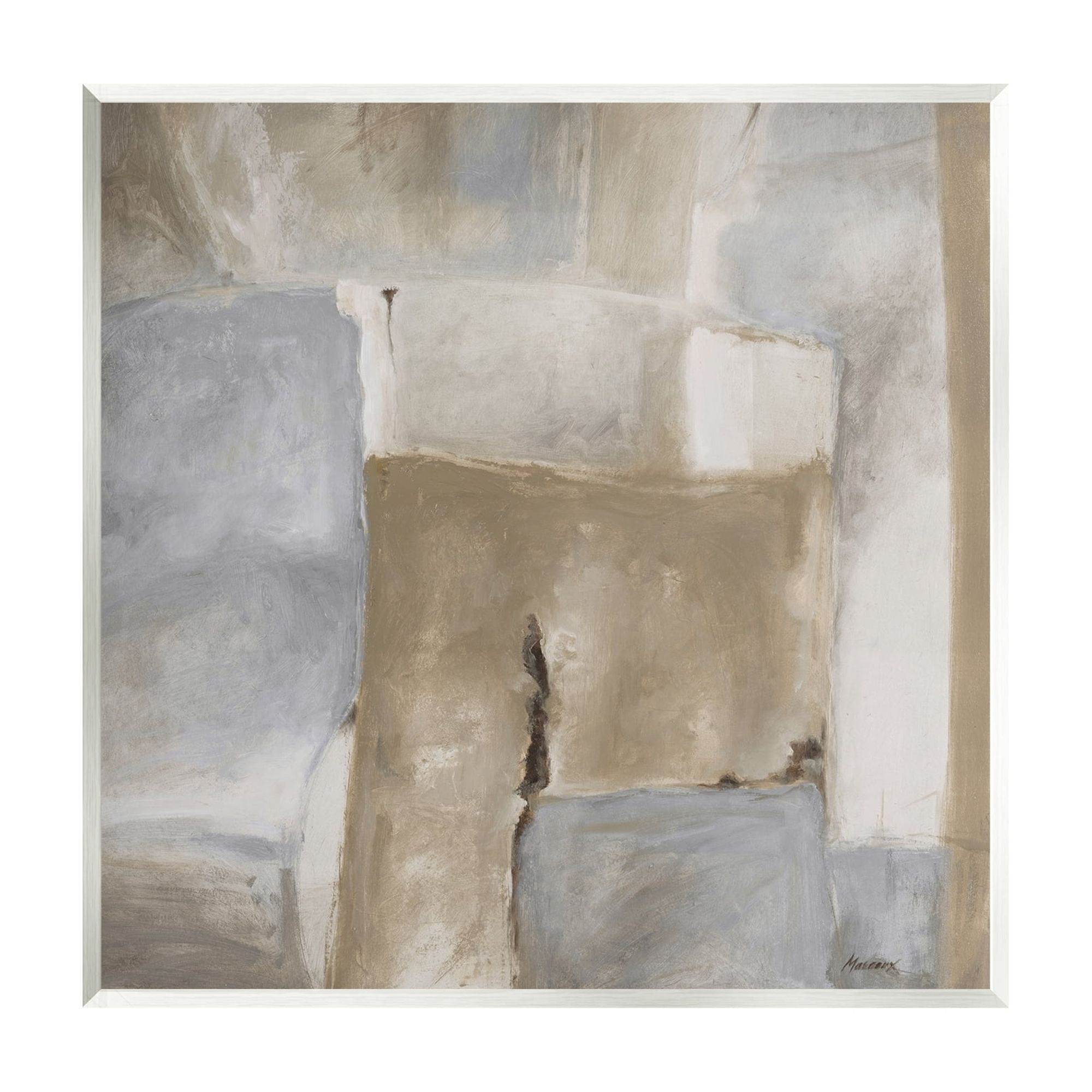 Stupell Industries Earthy Industrial Abstract Geometric Shapes Brown Tones Painting Unframed Art Print Wall Art, Design by Julianne Marcoux
