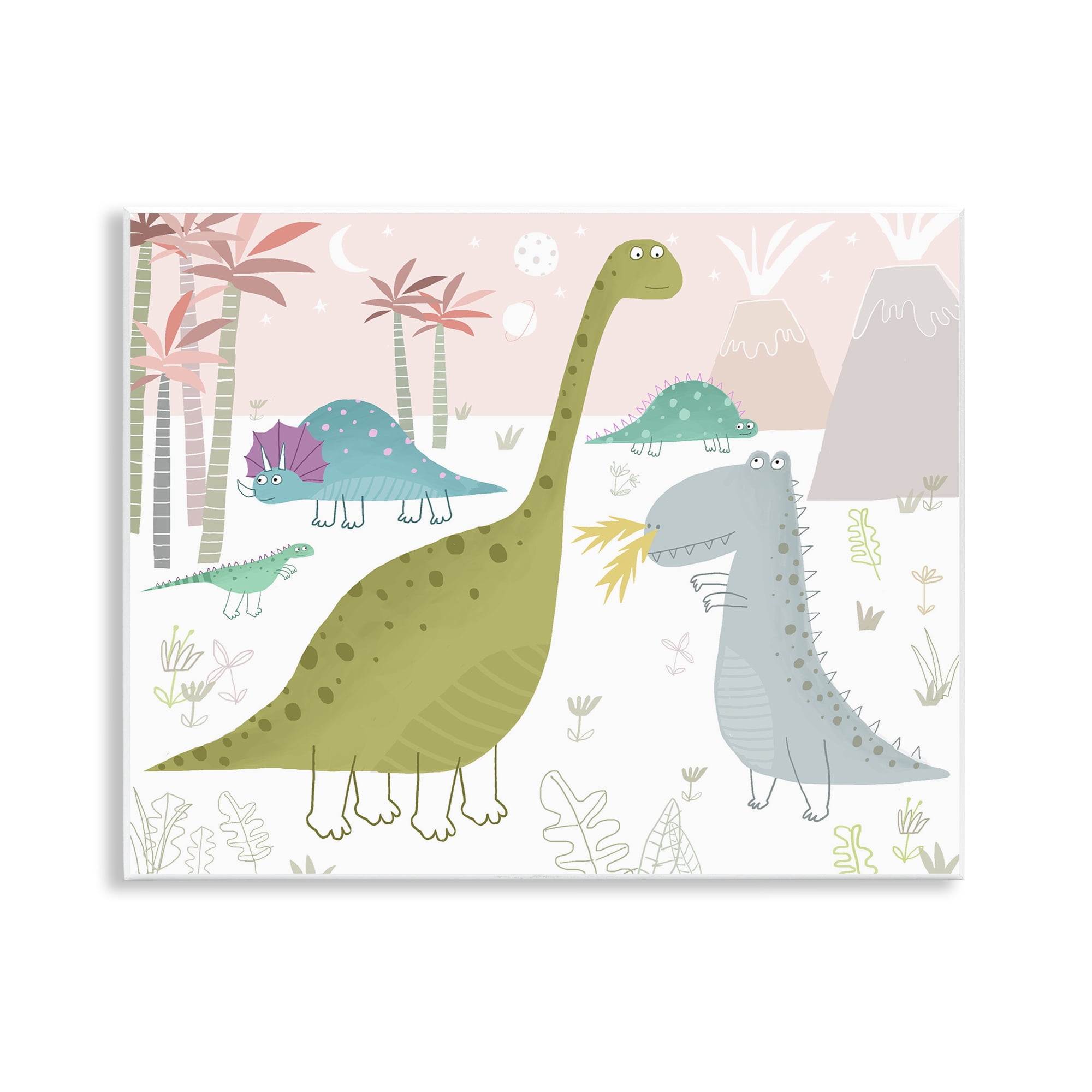 Stupell Industries Earthy Jurassic Dinosaurs Wall Plaque Art, design by Carla Daly