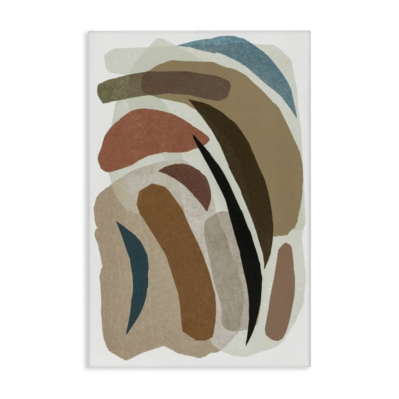 Stupell Industries Earthy Organic Collage Canvas Wall Art design by Nikki Galapon, 36 x 24